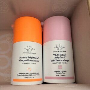 Drunk Elephant Bouncy Brightfacial Masque & T.L.C. Sukari Babyfacial NEW 2x